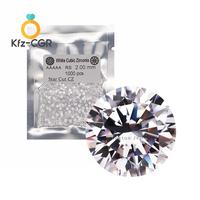 Gambar Size kecil Cubic zirconia AAAAA Europe Quality Bulat Diamond Cut - 1.75mm(1000pcs) dari KFZ Permata undefined 1 Tokopedia