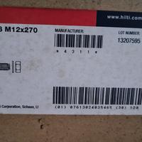 Gambar HILTI CHEMICAL ANCHOR ROD HIT-C 8.8 M12 x 270 mm #2148781 dari Baut Stainless Indonesia undefined 2 Tokopedia