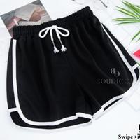 Gambar ROXY Celana Pendek Hotpants tiktok Celana Pendek Rumahan - GREY, XXL dari Boudicca Woman Apperal undefined 5 Tokopedia