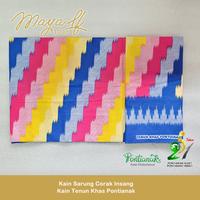 Gambar Kain Sarung Corak Insang / Kain Tenun Khas Pontianak - ToscaPinkOren dari Maya LF undefined 3 Tokopedia