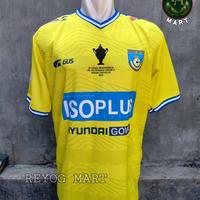 Gambar JERSEY GRESIK UNITED FC HOME 2022 / 2023 LIGA 2 KUNING PRINTING LOKAL - XL, Dry Fit dari REYOG MART undefined 1 Tokopedia