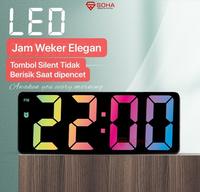 Gambar JD-09 Jam Digital LED Warna Rainbow / Jam Alarm Design Simple & Elegan - Rainbow Soft dari Solusi Berkah Store undefined 1 Tokopedia