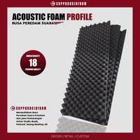 Gambar BUSA PEREDAM SUARA PREMIUM EGG FOAM | BUSA MODEL TELUR PEREDAM SUARA - Hitam, 200X30X6 dari Cappadocia Foam undefined 1 Tokopedia