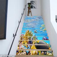 Gambar 3D Wallpaper Custom , Wall Stiker Tangga Jembatan Pantai Ikan Laut - STR - 018 dari DWS Wallpaper undefined 4 Tokopedia
