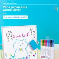 Gambar Deli 8 Color whiteboard marker graffiti drawing easy to erase S504 dari Deli Stationery Indonesia undefined 3 Tokopedia