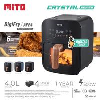 Gambar Air Fryer Mito AF8 AF 8 4 Liter Crystal Series Low Watt Mitochiba ORI - Hitam, Bubble 1 Lapis dari Jumbo Elektronik undefined 4 Tokopedia