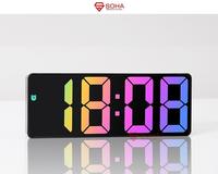 Gambar JD-09 Jam Digital LED Warna Rainbow / Jam Alarm Design Simple & Elegan - Rainbow Soft dari Solusi Berkah Store undefined 3 Tokopedia