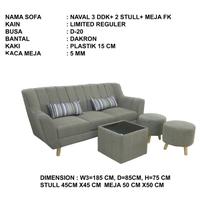 Gambar SOFA MINIMALIS NAVAL 3DDK + 2 STULL + MEJA FK BATAM AJA dari ZikriLektronik undefined 1 Tokopedia