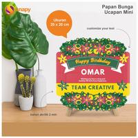 Gambar PAPAN UCAPAN KARANGAN BUNGA MINI WEDDING MENINGGAL ULANG TAHUN ANNIVER - 1 dari Snapy undefined 1 Tokopedia