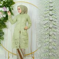 Gambar set kebaya tunik kurung(Busui friendly)/kebaya brokat premium - Nude, M dari ZALUKHU MODIS undefined 1 Tokopedia
