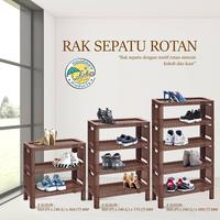 Gambar Tabitha Rak Sepatu Plastik Motif Rotan Minimalis - Susun 3 dari Tabitha Houseware undefined 1 Tokopedia