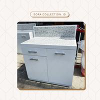 Gambar Lemari Sayur 2 Pintu Minimalis / Rak Dapur / Kitchen Set Bawah dari Sora Furniture Official undefined 1 Tokopedia
