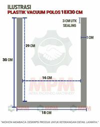 Gambar Plastik Vacuum Polos 18x30 18x29 cm / Vakum Makanan 18x30cm KRT - 18x30cm KRT, Loose Pack dari MPMachinery undefined 4 Tokopedia