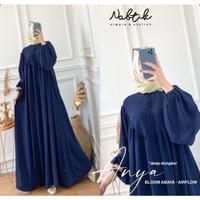 Gambar ANYA DRESS MAXY CRINGKEL AIRFLOW NABTIK DRESS CRINKLEGAMIS BLOOM ABAYA - dusty pink, LD 110 XXL dari TOKO ARMARSYA SRAGEN undefined 3 Tokopedia