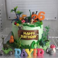 Gambar KUE ULANG TAHUN GOOD DINO/ GOGO DINO CAKE BIRTHDAY DINOSAURUS TART dari Coklin.Choco undefined 4 Tokopedia