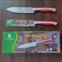 Gambar PISAU DAPUR SAYUR BUAH STAINLESS STELL TAJAM 5-6-7inch Gagang Plastik - 5 inch dari SENTRAL HOUSEWARE undefined 3 Tokopedia