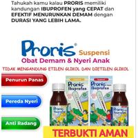 Gambar PRORIS SUSP 60 ML RASA JERUK (IBUPROFEN/PEREDA NYERI/DEMAM) dari Apotek Rio Bekasi Selatan undefined 3 Tokopedia
