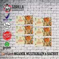 Gambar Mganik Multigrain 1 Box 6 sachet 150 Gram gr M ganik Multi Grain dari Gorilla Supplement undefined 1 Tokopedia