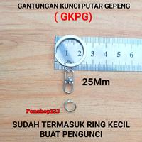 Gambar Ring join putar model gepeng tebal bahan nikel ganci gantungan kunci - 1Pcs GKPG 28mm dari Ponshop1234 undefined 4 Tokopedia