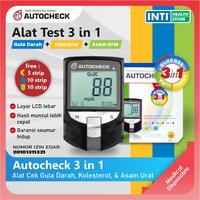 Gambar AUTOCHECK 3 in 1 Alat Cek Gula Darah, Kolesterol, dan Asam Urat dari Inti Health Store Jaktim undefined 1 Tokopedia