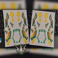 Gambar stiker Crush Gear Dino Phalanx, bahan Vinylsusu lmnsi Glossy + Cutting - Hitam dari vanno graphic undefined 1 Tokopedia