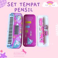 Gambar SET Tempat Pensil Unicorn Kotak Pensil Cewek Isi Stationery Alat Tulis - Rainbow dari Unicornstuff indonesia undefined 2 Tokopedia