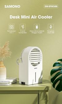 Gambar SAMONO Desk Mini Cooler Kipas USB Charging SW-EFW300 dari amac electronic store undefined 1 Tokopedia