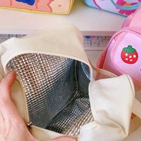 Gambar Tas Cute Korean Style Lunch Box Bag Tas Kotak Makan Imut Waterproof - Putih dari Olive Tree Indonesia undefined 3 Tokopedia