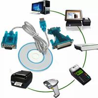 Gambar USB 2.0 to 9/25 Pin Serial RS232 Cable DB9/DB25 Adapter dari Universal disc undefined 2 Tokopedia