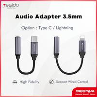 Gambar YESIDO Audio Adapter Converter Splitter Type C Lightning 3.5mm Jack - Lightning Mic dari YESIDO Official Store undefined 1 Tokopedia