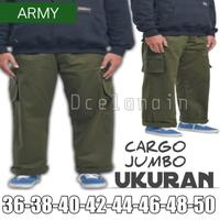 Gambar [ BIG SALE TOP 1 | SIZE 36 - 50 ] CELANA JUMBO PDL/CARGO BIG SIZE - CREAM, 37 dari Dcelanain undefined 1 Tokopedia