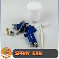 Gambar Spray Gun Nozzle HVLP Airbrush 0.8mm 1.0mm Cat Cup 125ml dari Kiosmamah_NEW undefined 5 Tokopedia