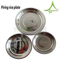 Gambar Piring Makan / Piring Kukus Stanless Steel Rice Plate Tebal - 22cm dari Homestar undefined 4 Tokopedia