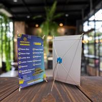 Gambar MINI X BANNER 25 X 35 PRINT ART KARTON 310 GSM dari SERU DESIGN &amp; PRINT undefined 4 Tokopedia