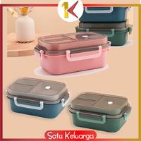 Gambar SK-C697 Tempat Makan Set 2 Tingkat 3 Sekat Anti Tumpah / Lunch Box - C697, Biru dari Satukeluarga undefined 1 Tokopedia