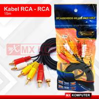 Gambar kabel 3rca to 3rca audio video 1.5m / Kabel 3 Rca To 3 Rca DVD VCD dari MXKomputer_NEW undefined 1 Tokopedia