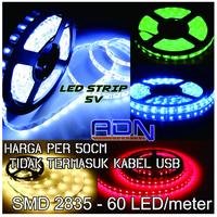 Gambar LED Strip Roll 2835 DC 5V USB 5 VOLT ADN PER 50cm ADN - Merah dari ADN.GARAGE undefined 3 Tokopedia