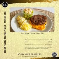 Gambar Beef Patty Burger Set | Low Carb - Sunny Side Up dari Dannie's Kitchen undefined 2 Tokopedia