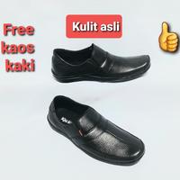 Gambar Sepatu Pantopel santai/casual Kickers pria(kulit asli) bonus kaos kaki - 39, Hitam flat dari Topik online undefined 1 Tokopedia