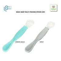 Gambar Alat Makan Bayi - Basic Baby Multi Feeding Spoon 2in1 - Gray dari Willowbabyshop undefined 1 Tokopedia