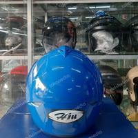 Gambar Helm Biru TNI AL Hiu Nico R Blue Mild - All Size dari delshelmet undefined 4 Tokopedia