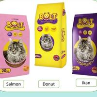 Gambar Pakan Makanan Kucing Cat Food Bolt 20 kg Kibble 20kg Tuna Salmon Donat - Donat dari Grosir Anx 1 undefined 1 Tokopedia