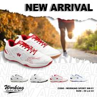 Gambar SEPATU OLAHRAGA SM-01 / BADMINTON / GYM / TERBARU - Biru, 41 dari HRB_CO_SHOES undefined 1 Tokopedia