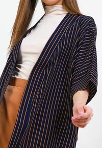 Gambar LLACES Clothing - Kimono Outer Wanita - LL Stripe Kimono - Navy dari LLACES Clothing undefined 4 Tokopedia