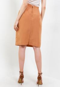 Gambar LLACES Clothing - Rok Wanita - Basic Office Skirt - Brown - M dari LLACES Clothing undefined 3 Tokopedia