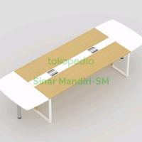 Gambar Meja Meeting sedang-new modern - UCT 7762 N + UJT 7869 - 2600x900x750 dari Sinar MandiriSM undefined 1 Tokopedia