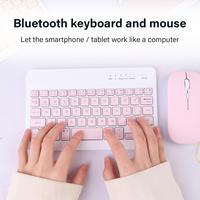 Gambar iPad 7 8 9 10.2 inch Wireless Keyboard Mouse Set Tablet Phone Stand - Keyboard Hitam dari Casemarket undefined 3 Tokopedia