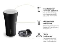 Gambar Sttoke Leakproof Insulated Ceramic Cup 12oz Botol Minum Panas Dingin - Angel White dari Revive Official undefined 4 Tokopedia