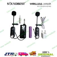 Gambar Mic Wireless Soundbest T2 2 Mic Clip On Baterai Charger Original dari sinar mulia19 undefined 1 Tokopedia