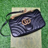 Gambar Gucci GG Marmont Mini Metalasse Shoulder Bag in Black GHW Preloved dari qei n chic undefined 1 Tokopedia